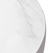 Perta Round Fiberstone End/Side Table Minimal Design