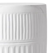 Perta Round Fiberstone End/Side Table Minimal Design