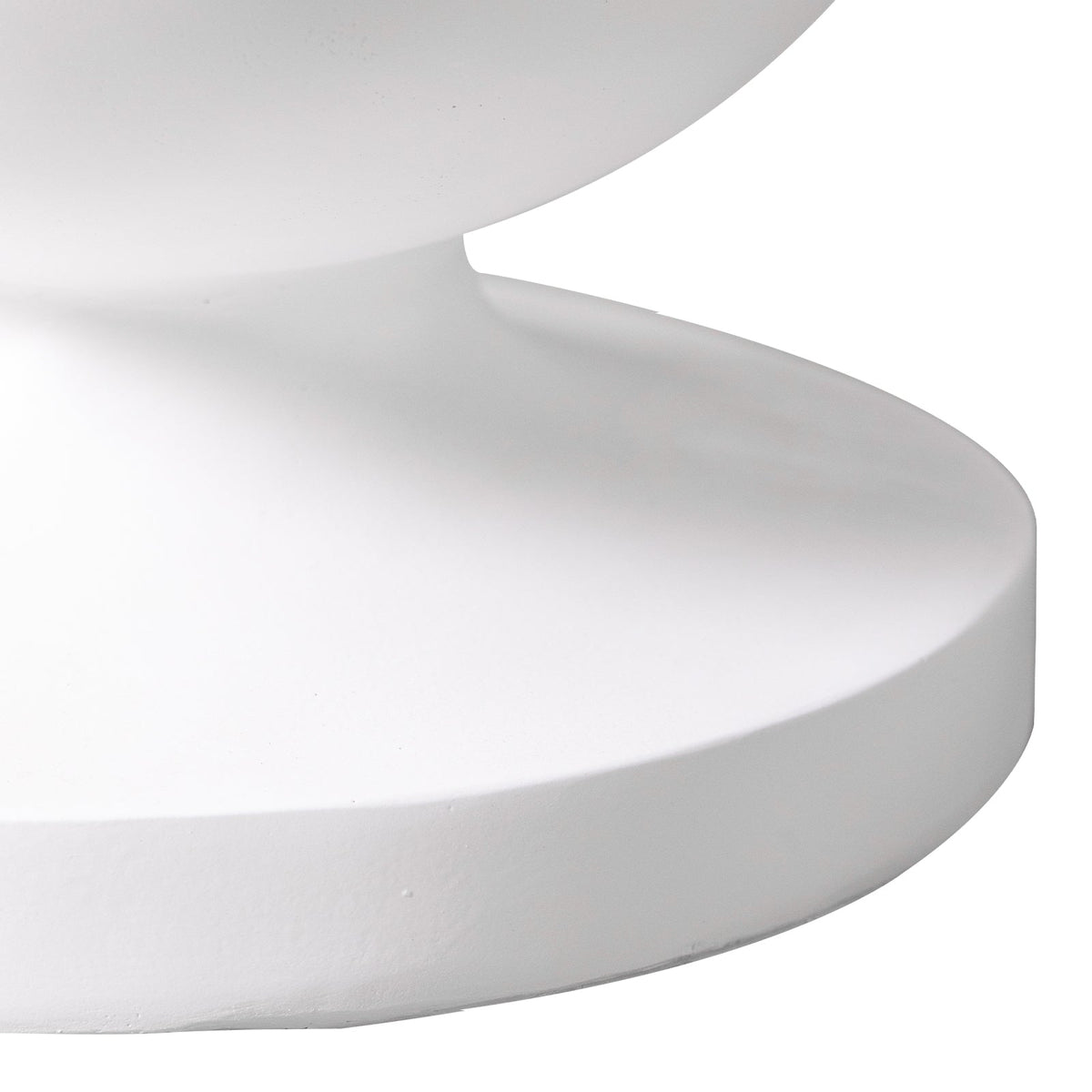 Pillar End/Side Table in Fiberstone Hourglass Design for Indoor and Outdoor