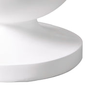 Pillar End/Side Table in Fiberstone Hourglass Design for Indoor and Outdoor
