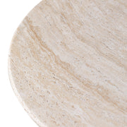 Quarry Round Coffee Table in Fiberstone With Pedestal Base