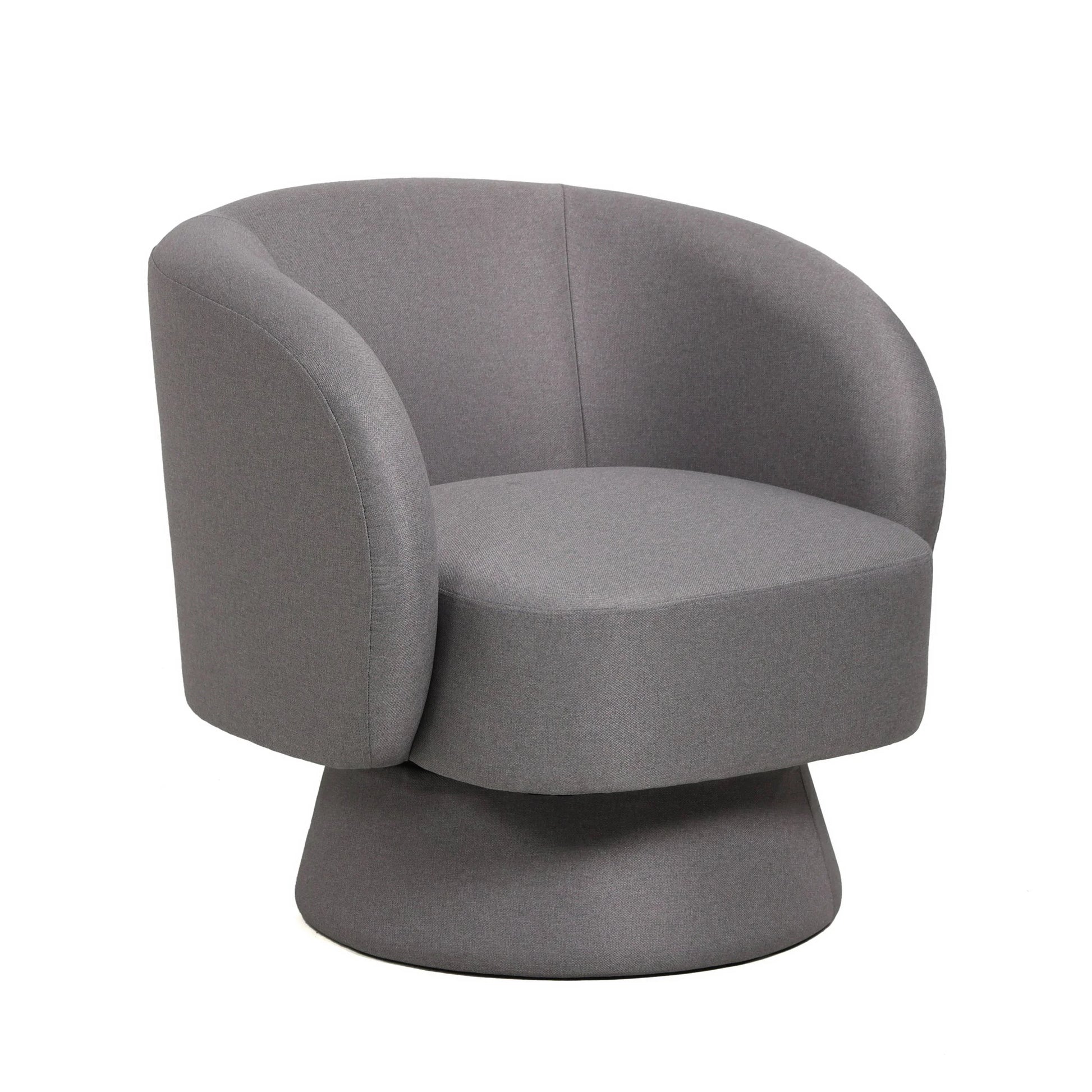 Raze Accent Chair Upholstered in Boucle/Linen/Velvet Armchair with Removable Round Base - Elax Furniture