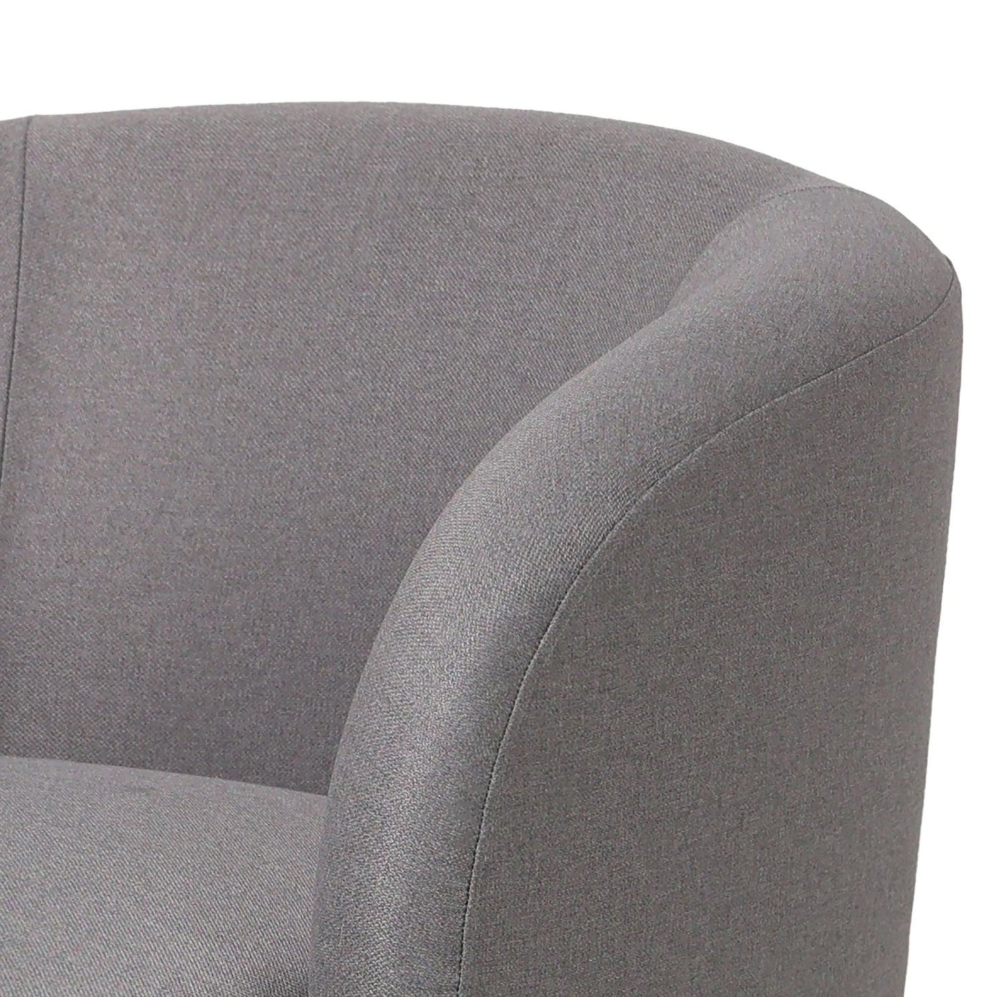 Raze Accent Chair Upholstered in Boucle/Linen/Velvet Armchair with Removable Round Base - Elax Furniture