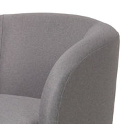 Raze Accent Chair Upholstered in Boucle/Linen/Velvet Armchair with Removable Round Base - Elax Furniture
