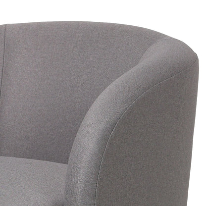 Raze Accent Chair Upholstered in Boucle/Linen/Velvet Armchair with Removable Round Base - Elax Furniture