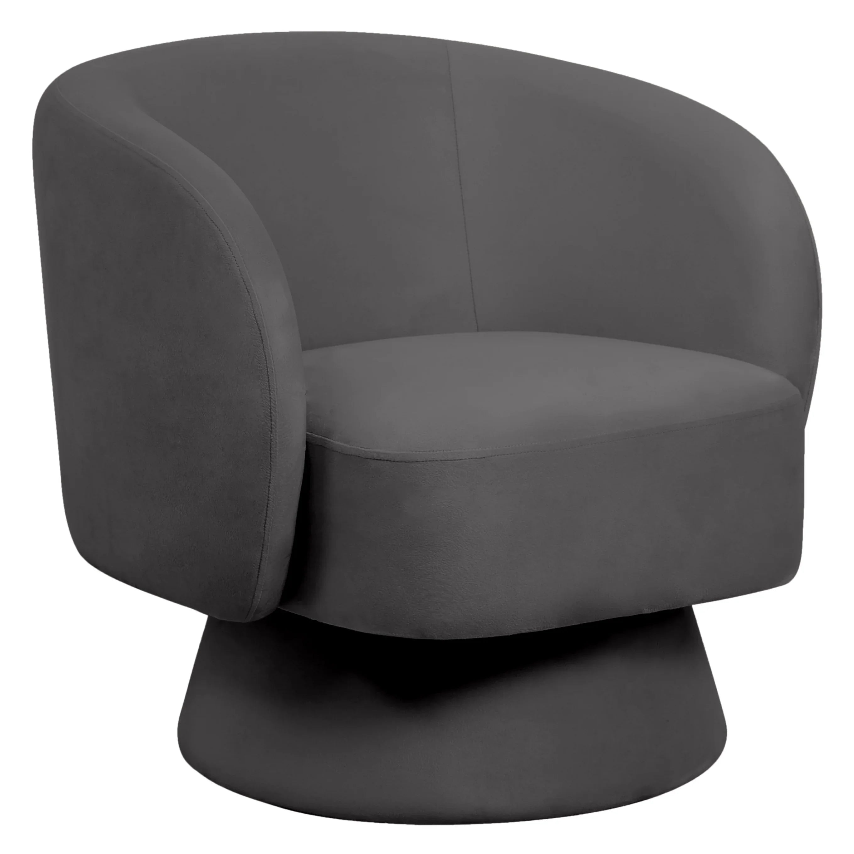 Raze Accent Chair Upholstered in Boucle/Linen/Velvet Armchair with Removable Round Base - Elax Furniture