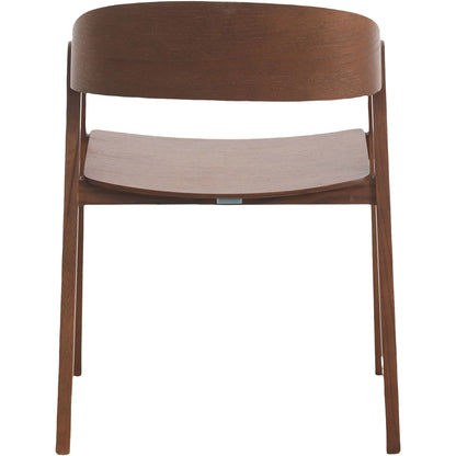 Rivo Dining Chairs in Sturdy Oak Wood with Open Back Design and Armrests Set of 2 - Elax Furniture