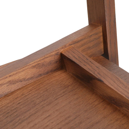 Rivo Dining Chairs in Sturdy Oak Wood with Open Back Design and Armrests Set of 4 - Elax Furniture