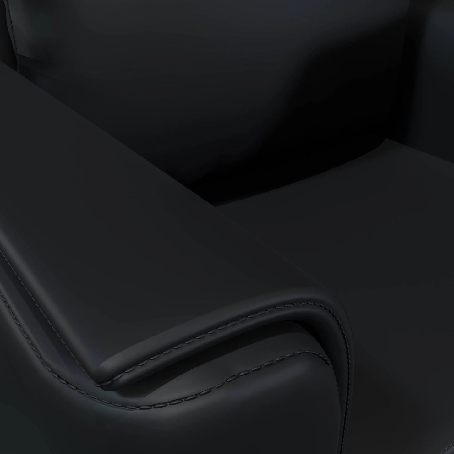 Rusk Leather Single-Seater Sofa with Stainless Steel Legs and Removable Cushions - Elax Furniture