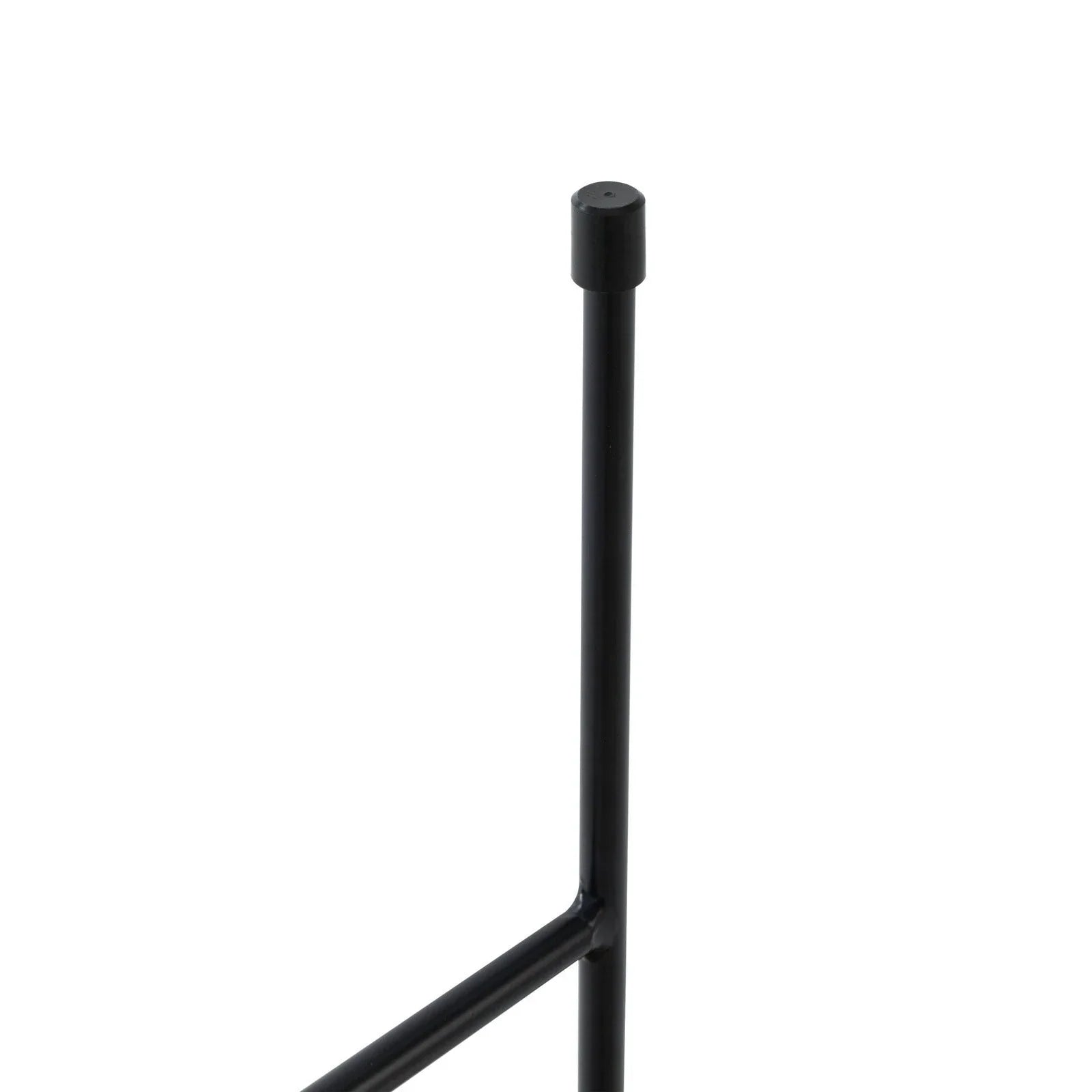 Rossmore Round Side Table with MDF Wood Tabletop in Black Steel - Elax Furniture