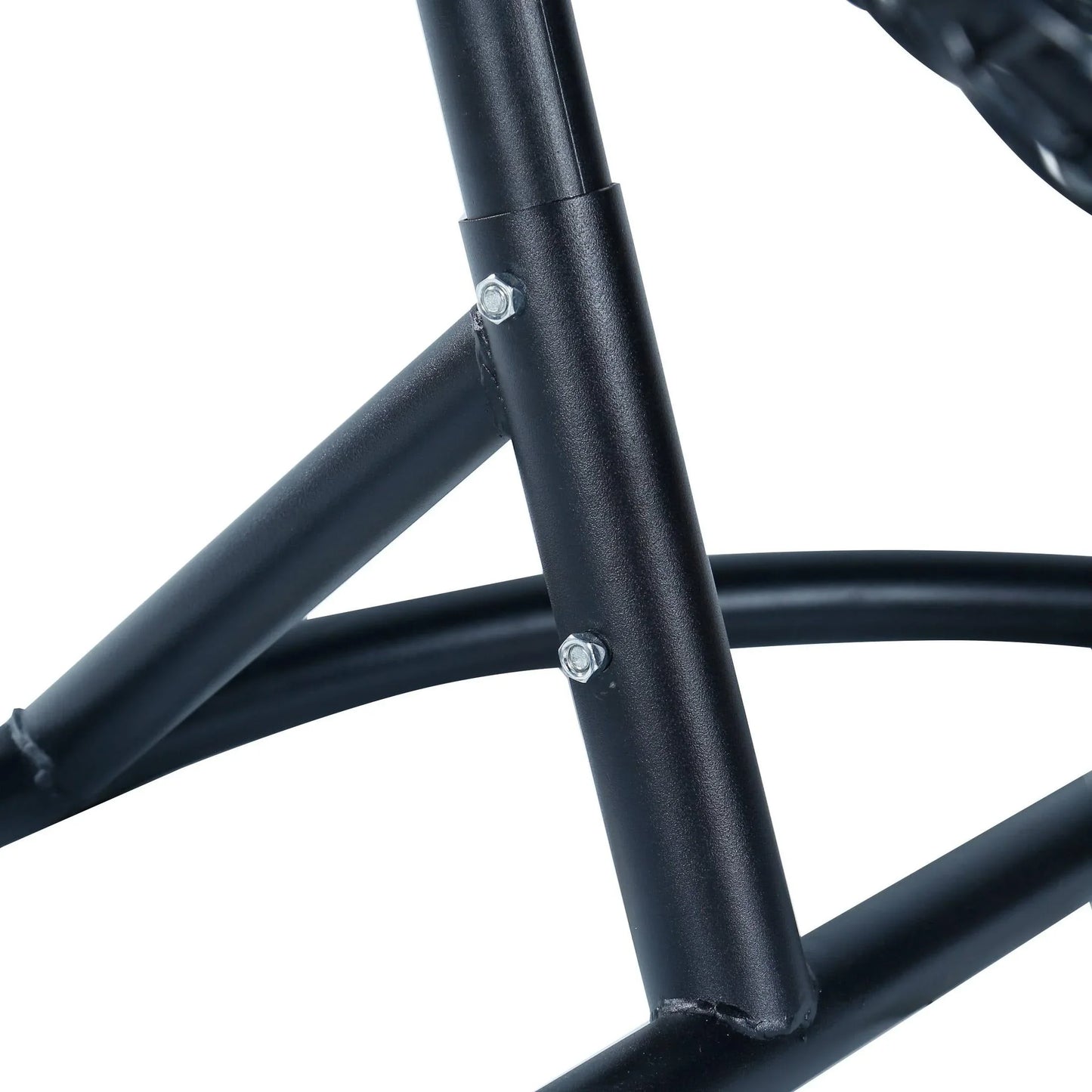 Recluse Two-Person Seater Hanging Swing Chair with Teardrop Design in Black Frame - Elax Furniture