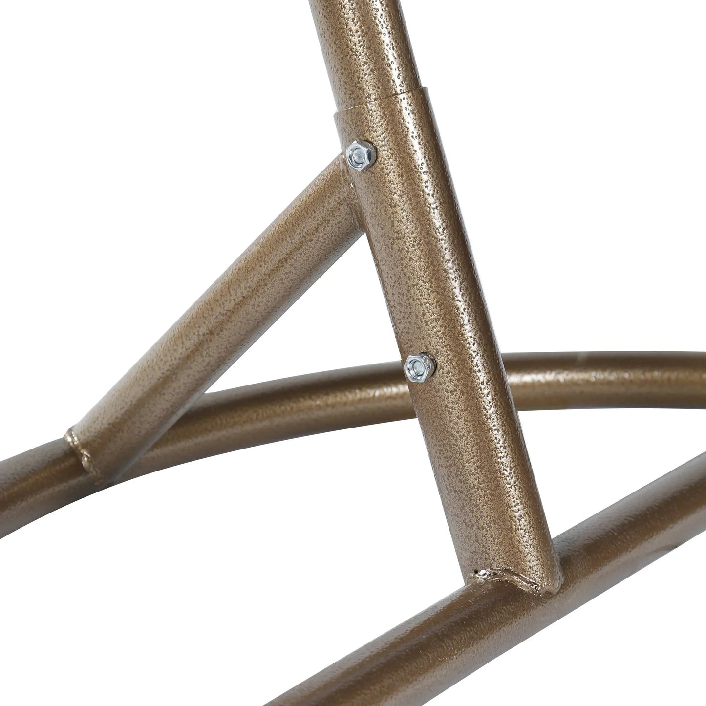 Recluse Two-Person Seater Hanging Swing Chair with Teardrop Design in Brown Frame - Elax Furniture