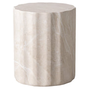Ridge End/Side Table in Fiberstone for Indoor and Outdoor