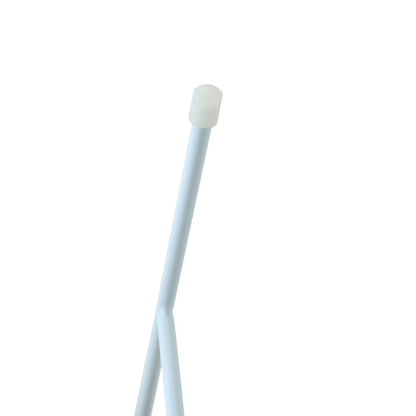 Rossmore Round Side Table with MDF Wood Tabletop in White Steel - Elax Furniture