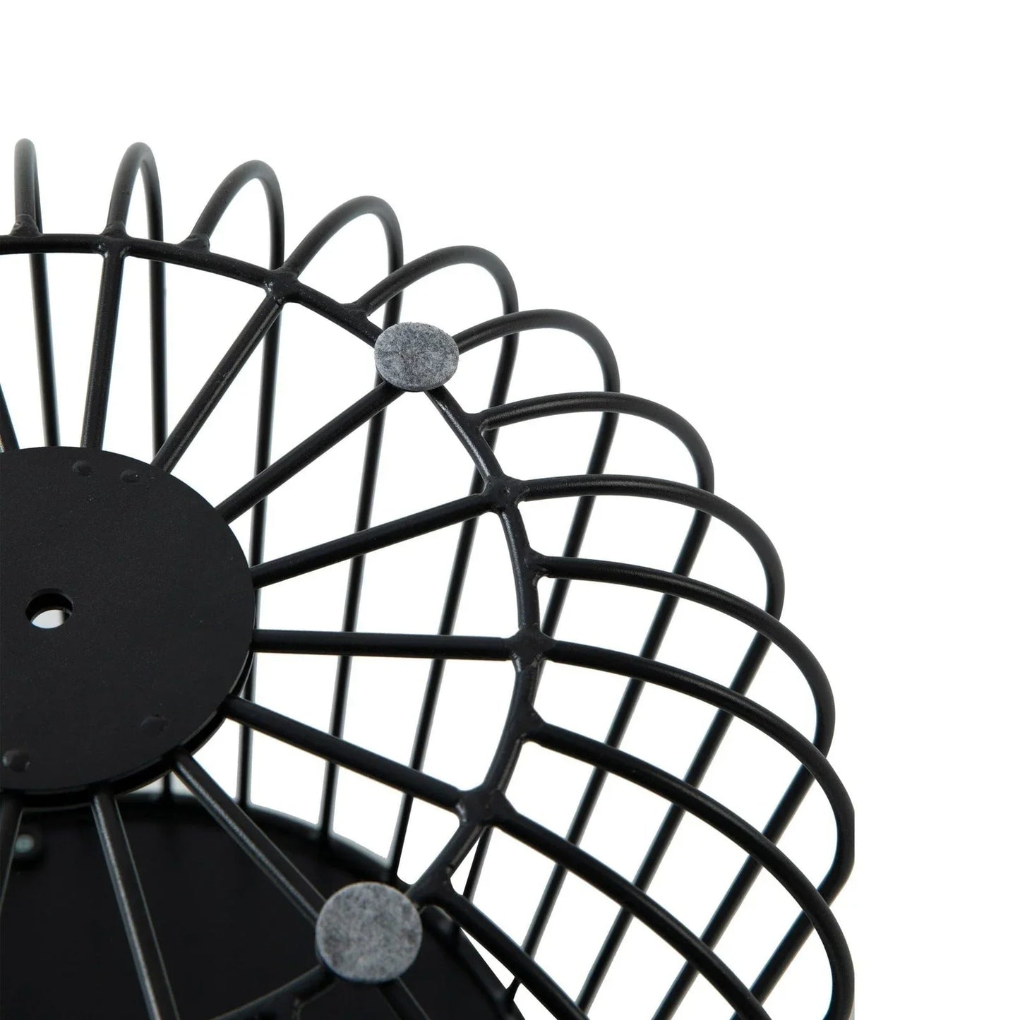 Runswick Round End Table Wood Tabletop With Steel Drum Base for Storage - Elax Furniture