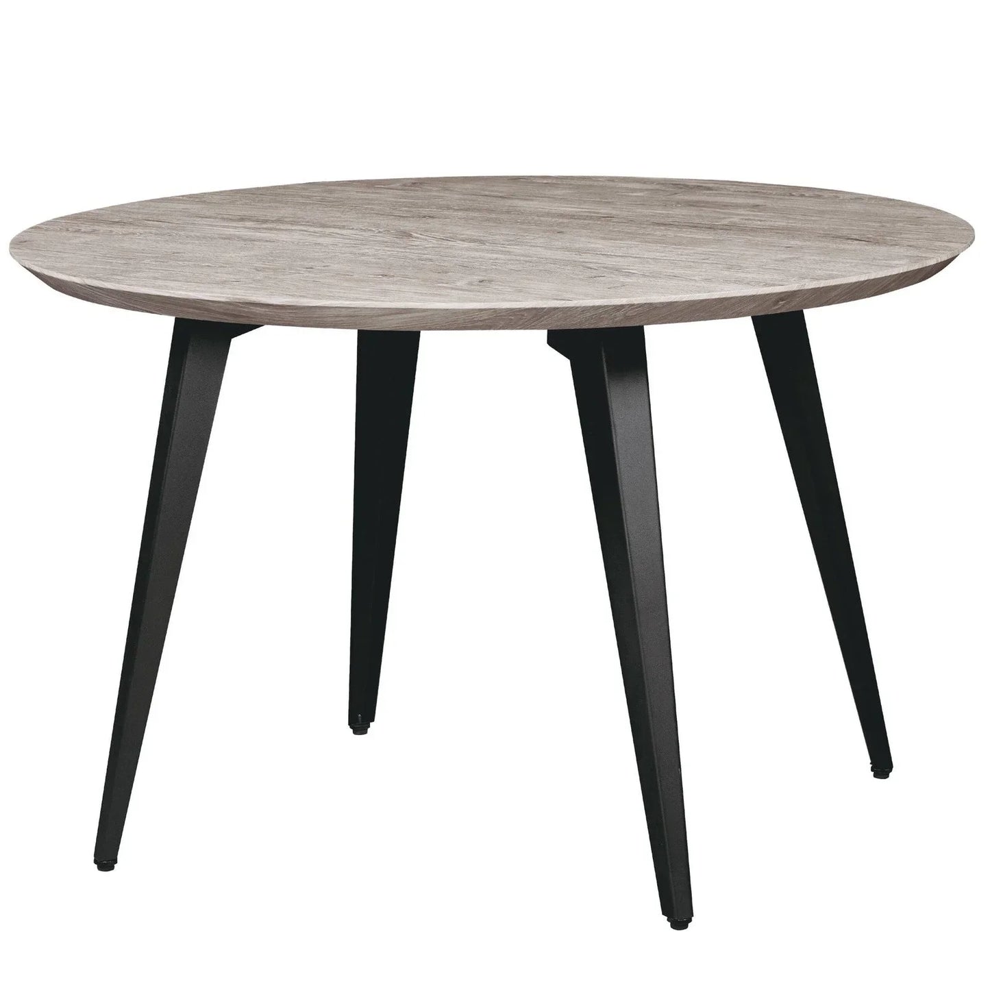 Ravenna Modern Round Wood 47" Dining Table With Metal Legs - Elax Furniture