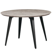 Ravenna Modern Round Wood 47" Dining Table With Metal Legs - Elax Furniture