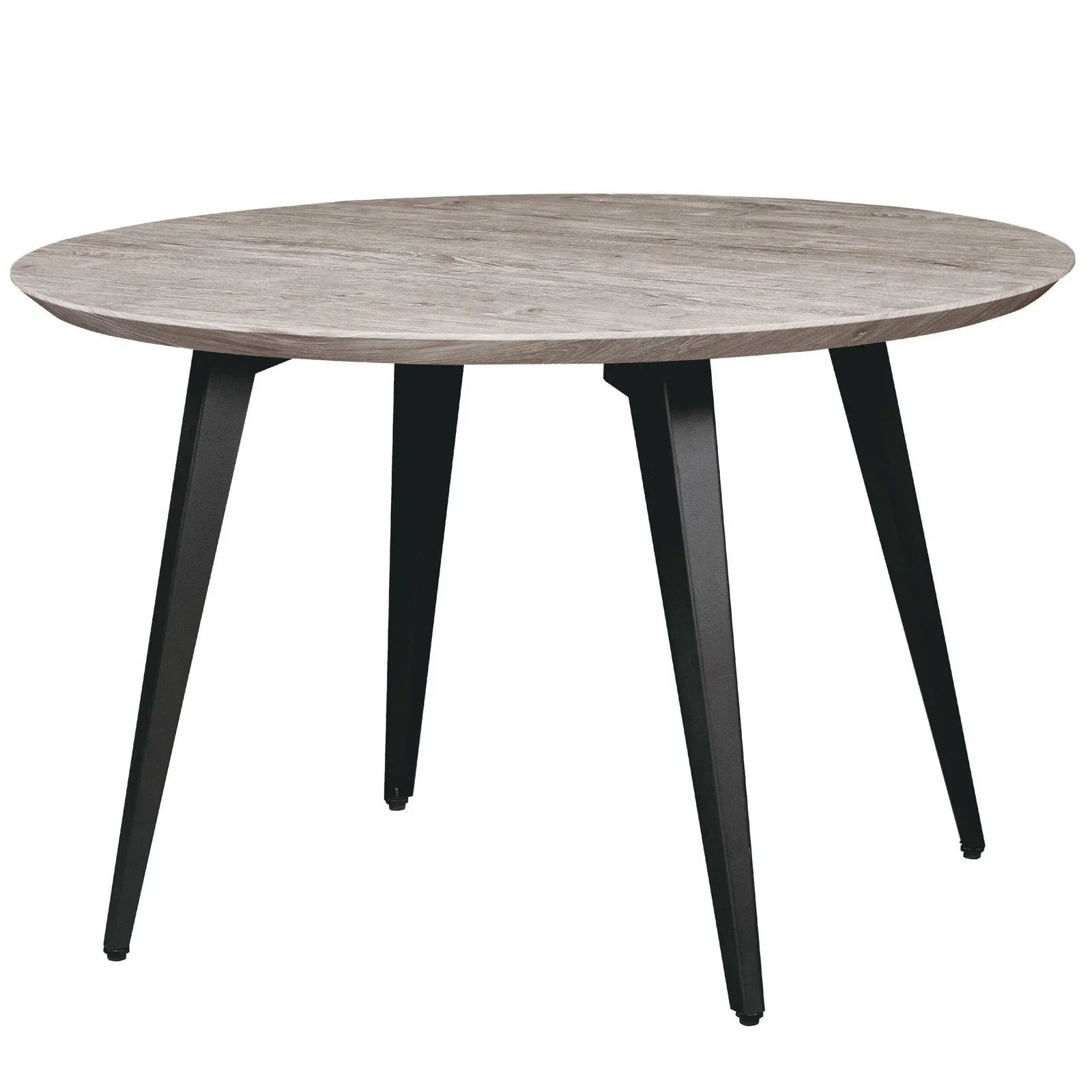 Ravenna Modern Round Wood 47" Dining Table With Metal Legs - Elax Furniture