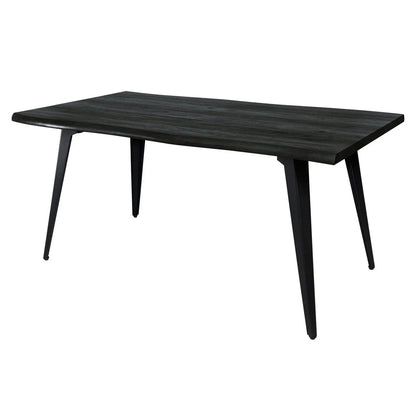 Ravenna 63" Rectangular Dining Table With MDF Tabletop and Metal Legs - Elax Furniture