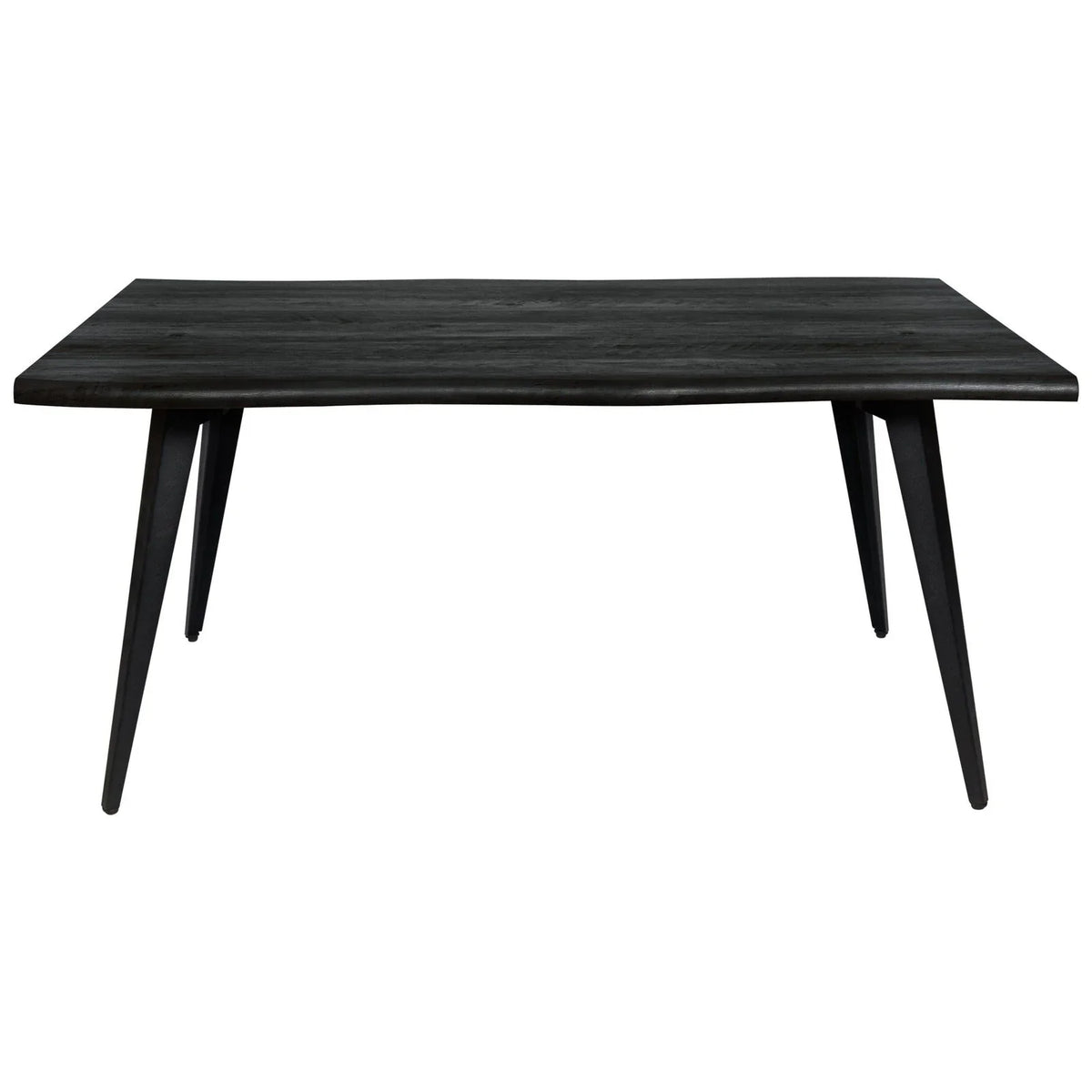 Lawrence 7-Piece Dining Set: Folding Acrylic Chairs & Rectangular Wood Table - Elax Furniture