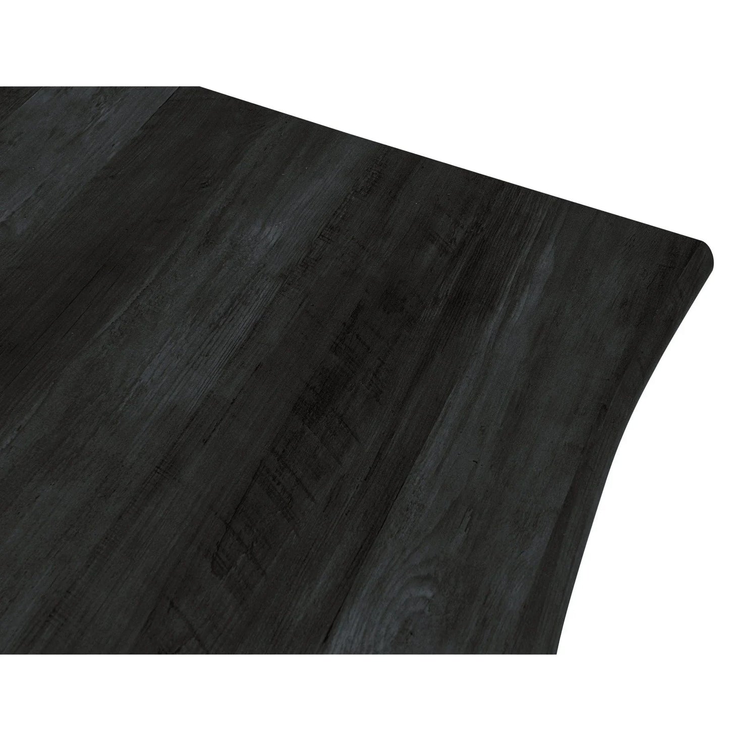 Lawrence 7-Piece Dining Set: Folding Acrylic Chairs & Rectangular Wood Table - Elax Furniture