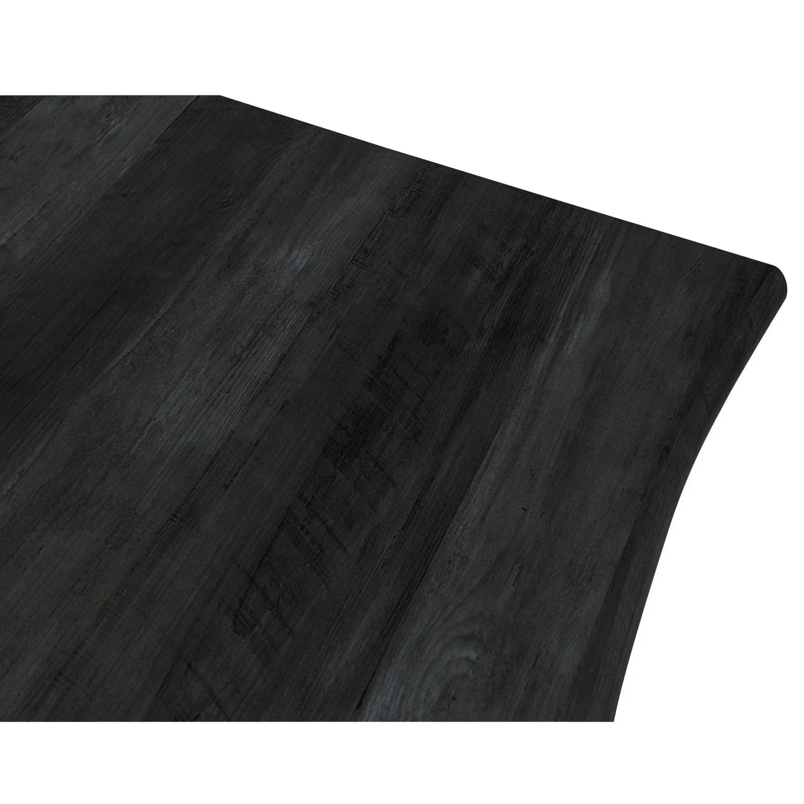 Lawrence 7-Piece Dining Set: Folding Acrylic Chairs & Rectangular Wood Table - Elax Furniture