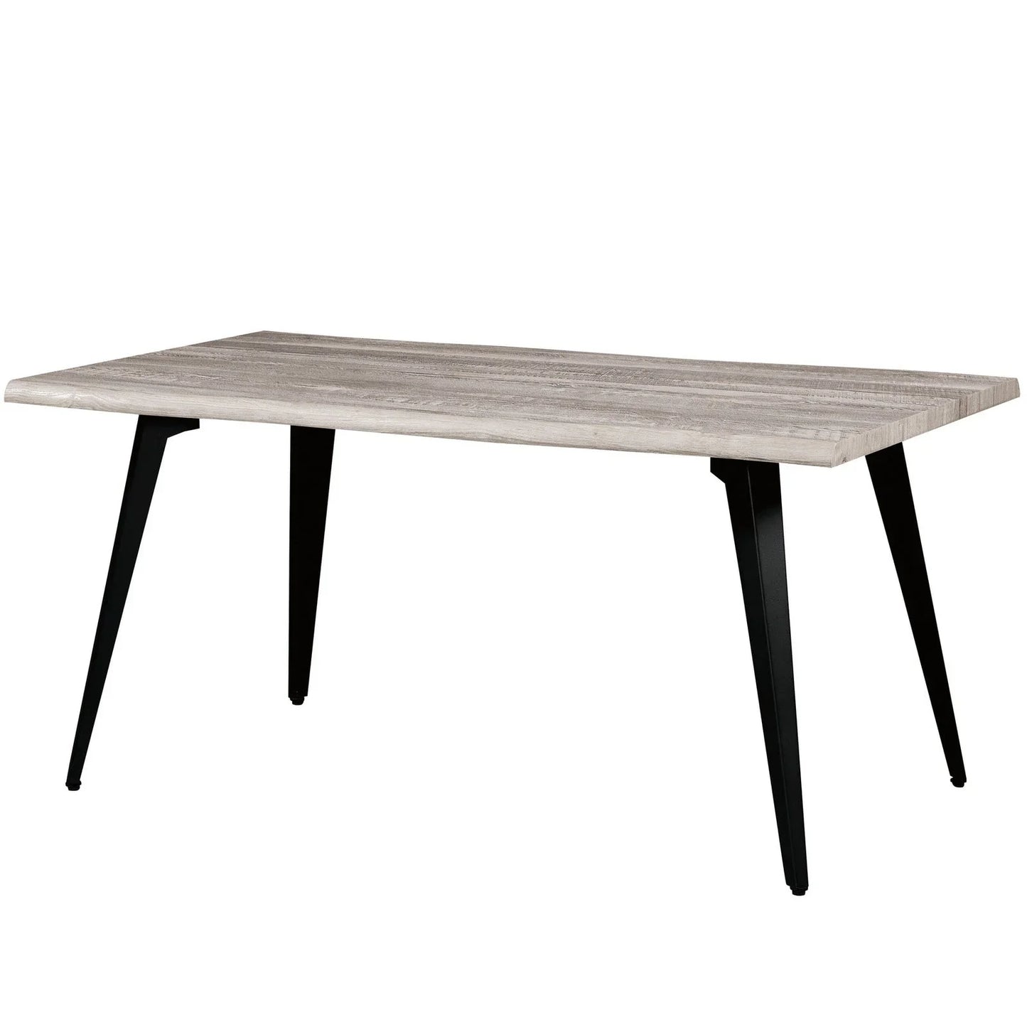 Ravenna 63" Rectangular Dining Table With MDF Tabletop and Metal Legs - Elax Furniture