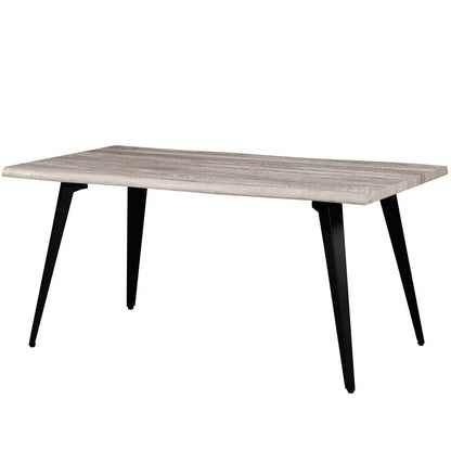Ravenna 63" Rectangular Dining Table With MDF Tabletop and Metal Legs - Elax Furniture