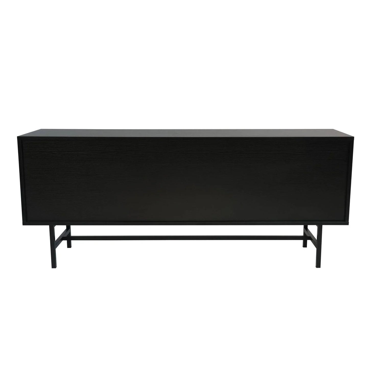 Rochester Modern Rectangular TV Stand: Enclosed Storage & Powder-Coated Iron Legs - Elax Furniture