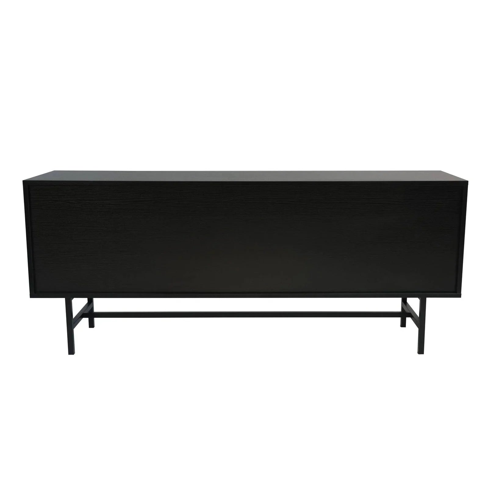 Rochester Modern Rectangular TV Stand: Enclosed Storage & Powder-Coated Iron Legs - Elax Furniture
