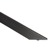 Lawrence 7-Piece Dining Set: Folding Acrylic Chairs & Rectangular Wood Table with Geometric Base - Elax Furniture
