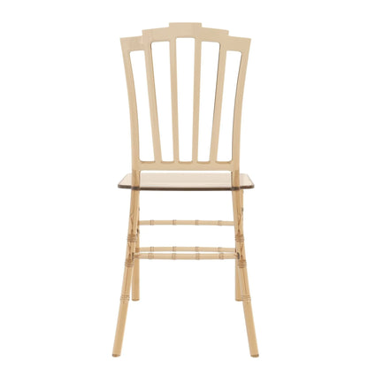 Synth Dining Chair Polycarbonate Side Chair with Windsor Back Design - Elax Furniture