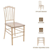 Synth Dining Chair Polycarbonate Side Chair with Windsor Back Design - Elax Furniture