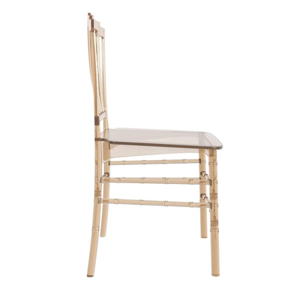 Synth Dining Chair Polycarbonate Side Chair with Windsor Back Design - Elax Furniture