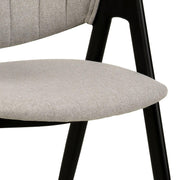 Savor Dining Chair in Leather/Polyester with Curved and Open-Back Design - Elax Furniture