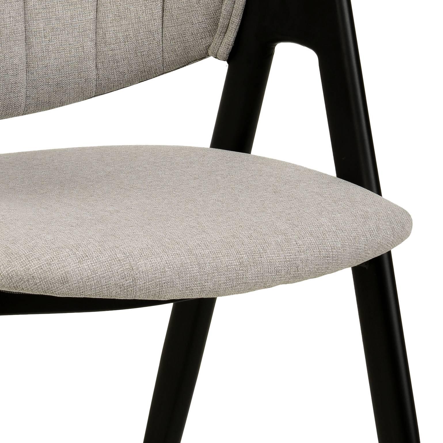 Savor Dining Chair in Leather/Polyester with Curved and Open-Back Design - Elax Furniture