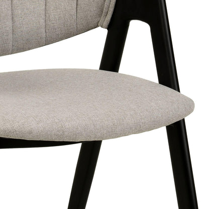 Savor Dining Chair in Leather/Polyester with Curved and Open-Back Design - Elax Furniture