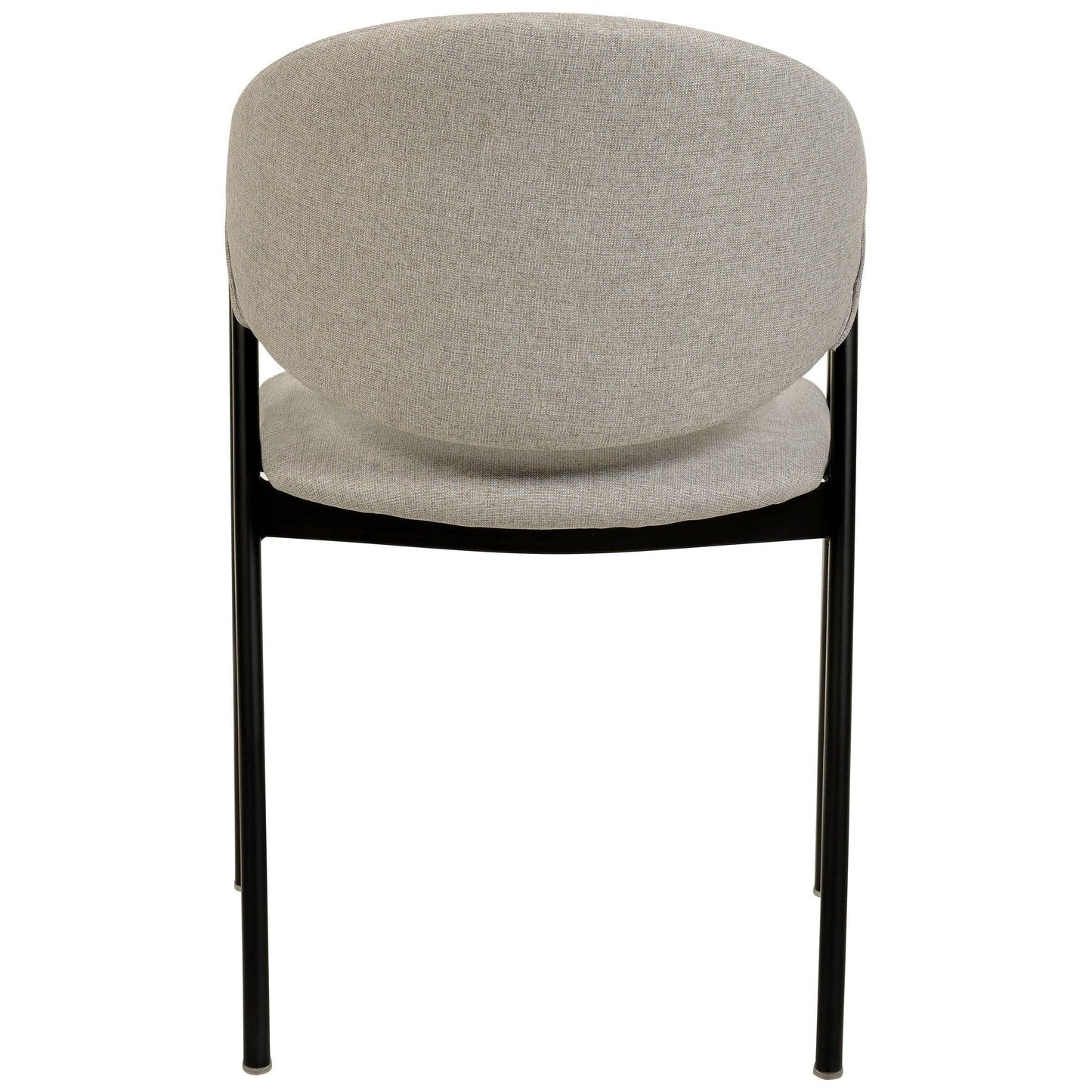 Savor Dining Chair in Leather/Polyester with Curved and Open-Back Design - Elax Furniture
