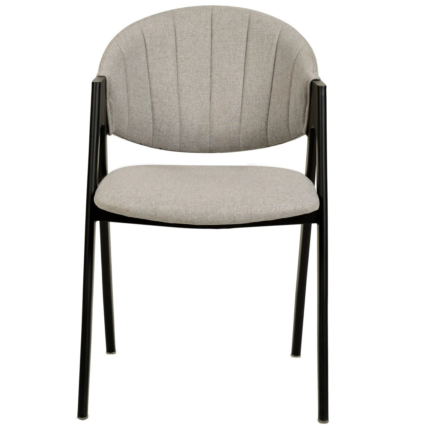 Savor Dining Chair in Leather/Polyester with Curved and Open-Back Design - Elax Furniture