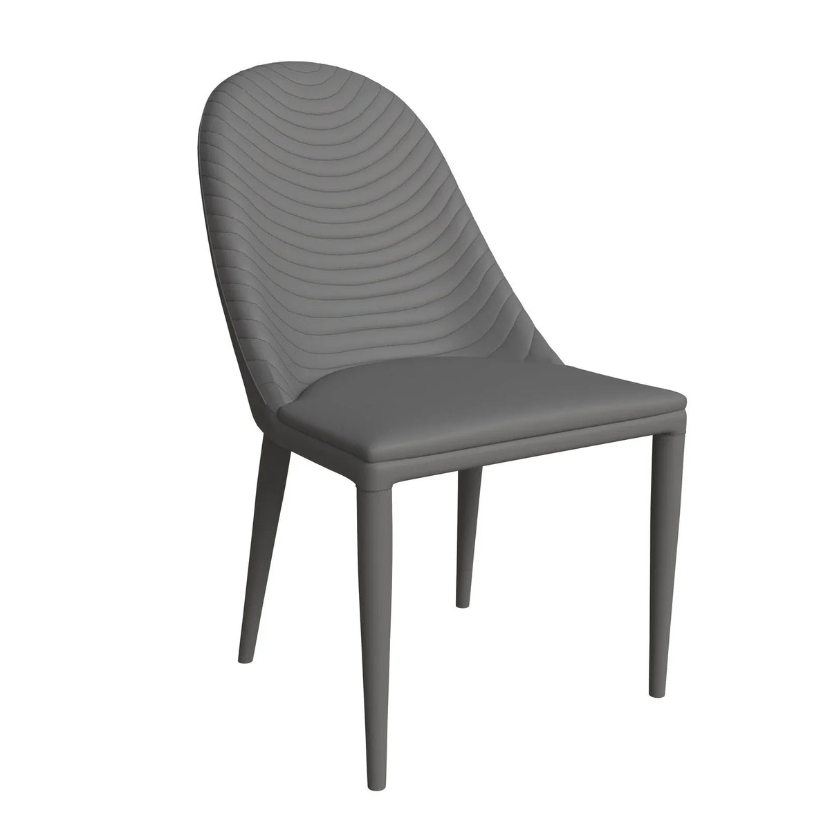 Seville Dining Chair Upholstered in Leather with Metal Legs Covered in Leather - Elax Furniture