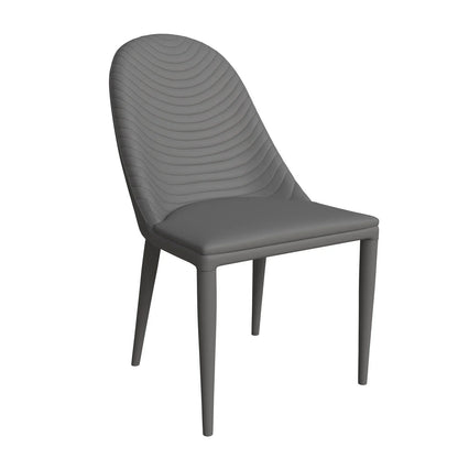 Seville Dining Chair Upholstered in Leather with Metal Legs Covered in Leather - Elax Furniture