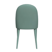 Seville Dining Chair Upholstered in Leather with Metal Legs Covered in Leather - Elax Furniture