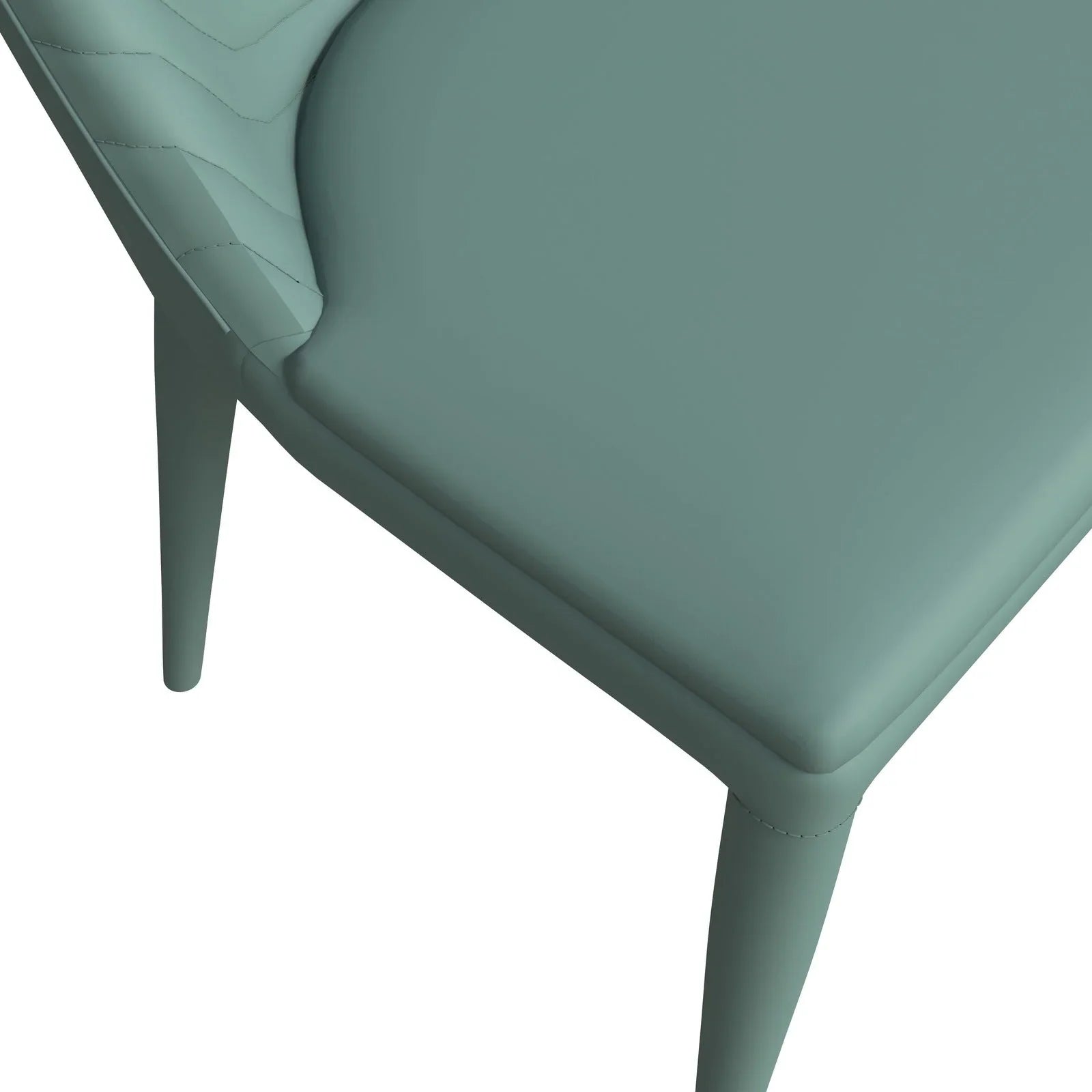 Seville Dining Chair Upholstered in Leather with Metal Legs Covered in Leather - Elax Furniture