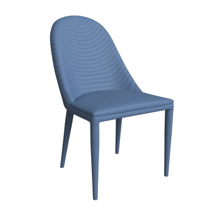 Seville Dining Chair Upholstered in Leather with Metal Legs Covered in Leather - Elax Furniture