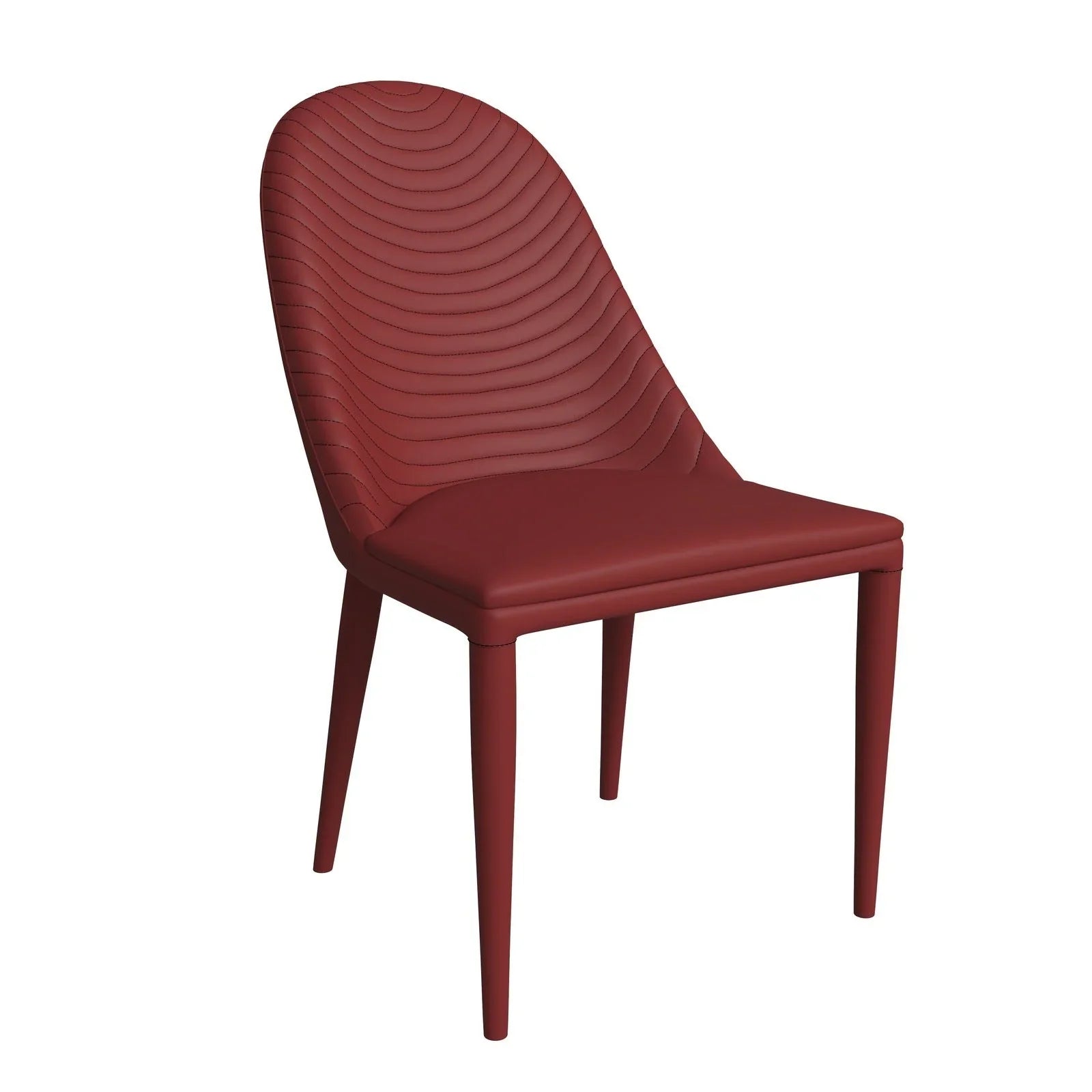 Seville Dining Chair Upholstered in Leather with Metal Legs Covered in Leather - Elax Furniture