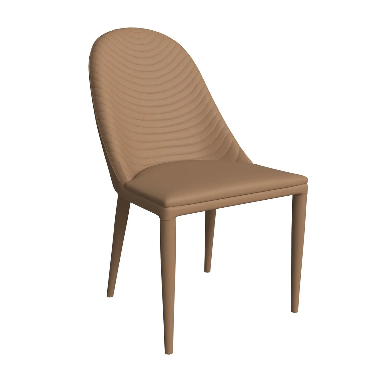 Seville Dining Chair Upholstered in Leather with Metal Legs Covered in Leather - Elax Furniture