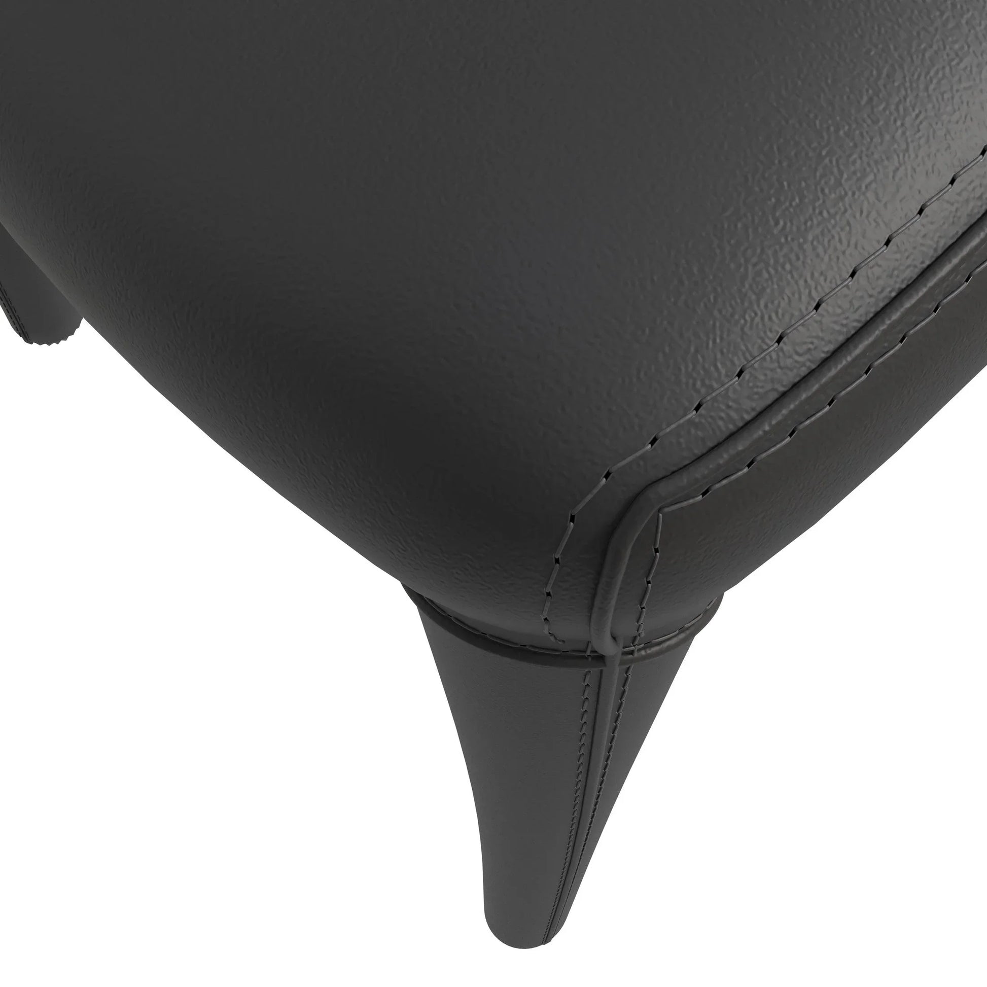 Solace Series Dining Chair Upholstered in Leather with Steel Legs and an Open Back Design - Elax Furniture