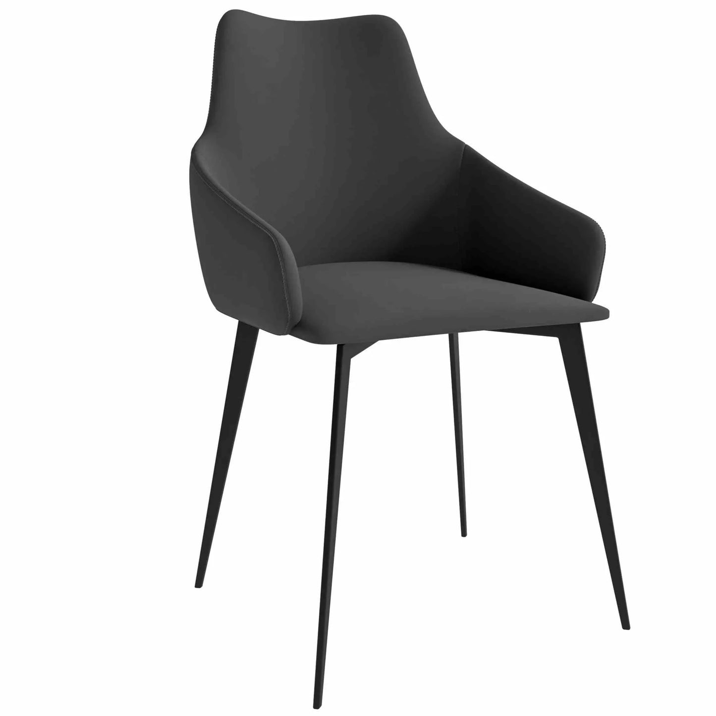 Sonnet Dining Chair Ergonomic Design with Upholstered Seating and Sturdy Iron Legs - Elax Furniture