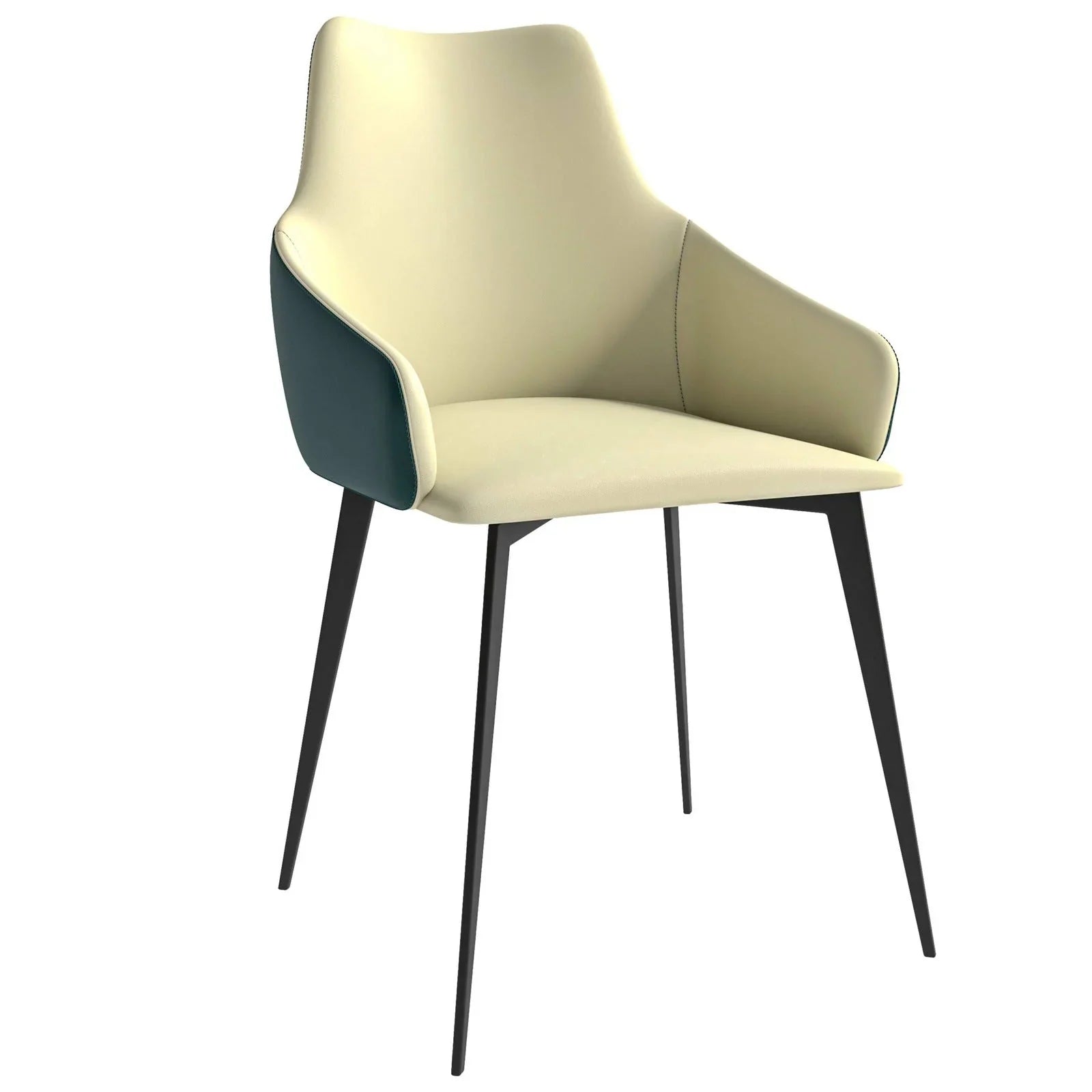 Sonnet Dining Chair Ergonomic Design with Upholstered Seating and Sturdy Iron Legs - Elax Furniture
