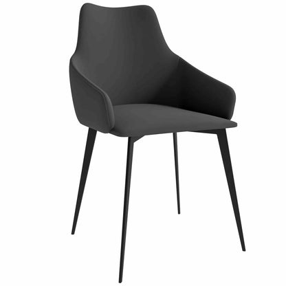 Sonnet Dining Chair Ergonomic Design with Upholstered Seating and Sturdy Iron Legs - Elax Furniture